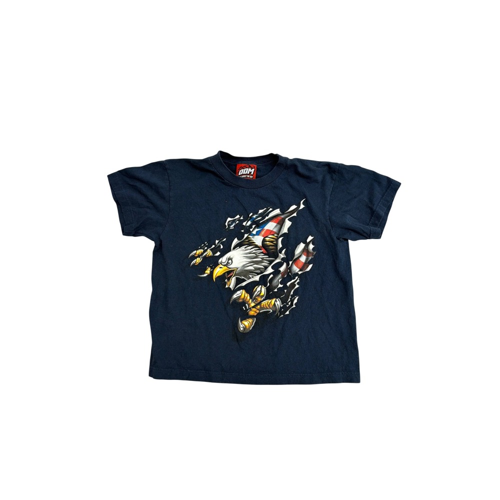 ODM Its About The Art Puerto Rico Eagle Graphic T-Shirt Navy Blue Mens L